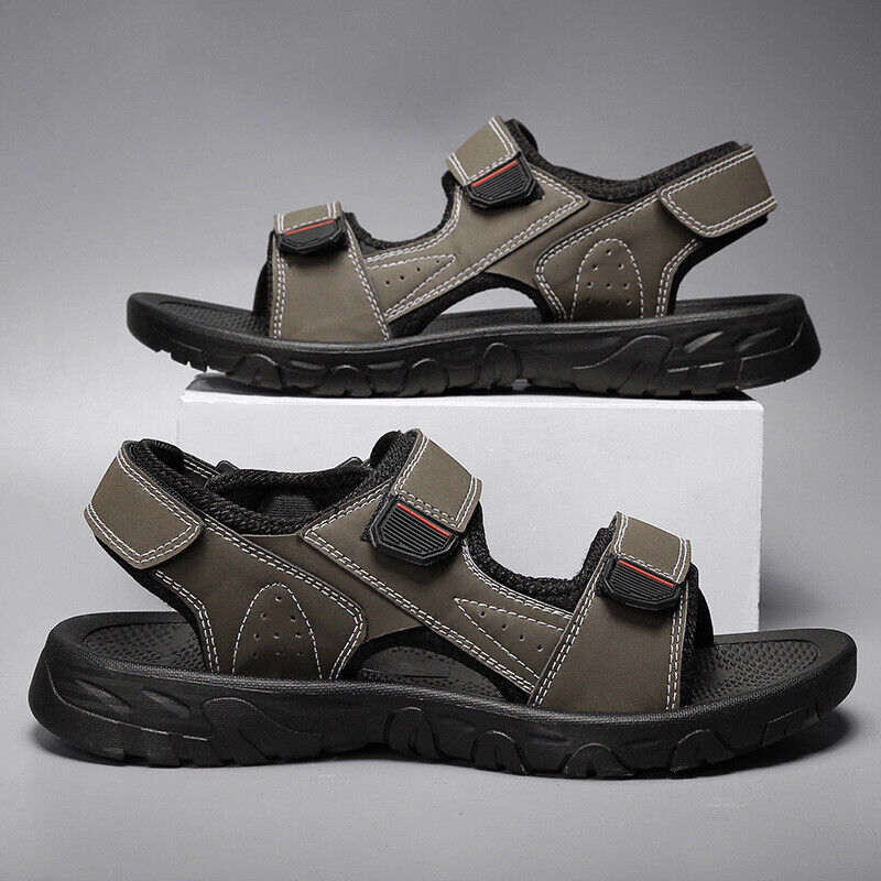 Herrenmode Open-Toed Atmungsaktive Sandalen bequem rutschfest robuste Schuhe - Bild 14 von 14