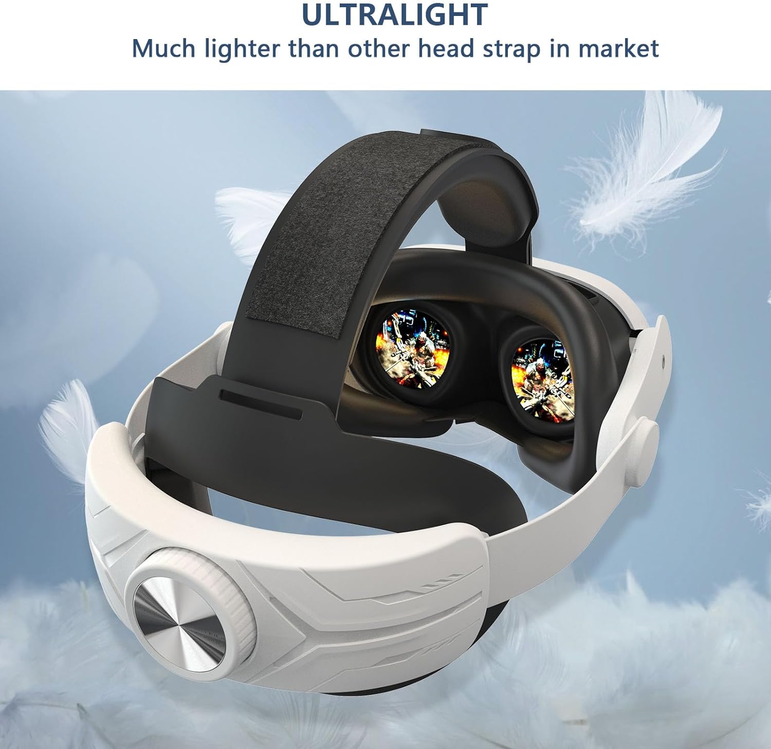 Head Strap for Oculus Quest 3, Lightweight Replacement Strap VR Accessories