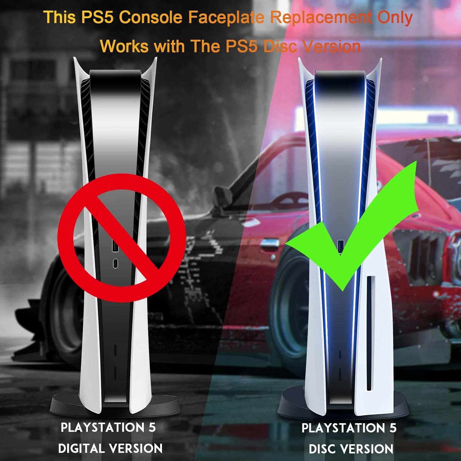 Placas de cubierta de consola para PS5 Disc Edition, placa frontal de ventilación, carcasa de protección ABS - Imagen 24 de 33