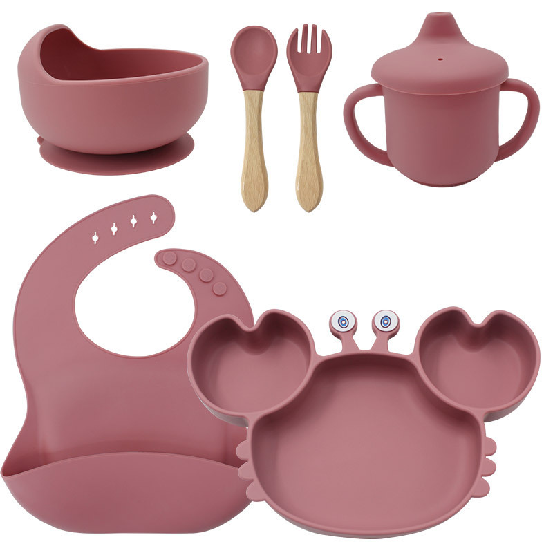 Silicone Baby Feeding Set, Baby Led Weaning Supplies with Suction Bowl Divided - Picture 23 of 26