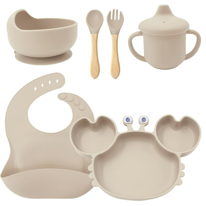 Silicone Baby Feeding Set, Baby Led Weaning Supplies with Suction Bowl Divided - Picture 22 of 26