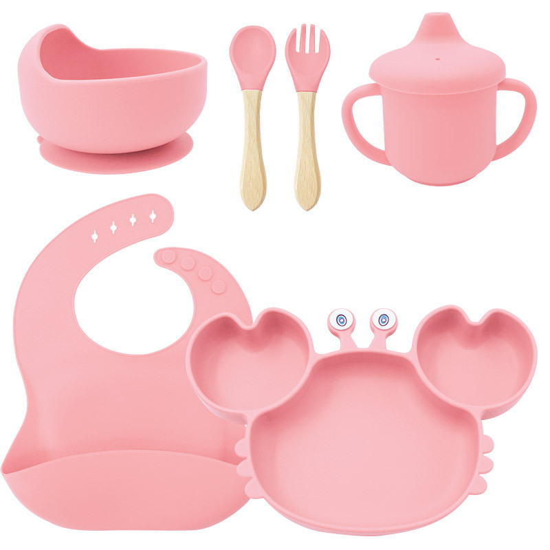 Silicone Baby Feeding Set, Baby Led Weaning Supplies with Suction Bowl Divided - Picture 19 of 26