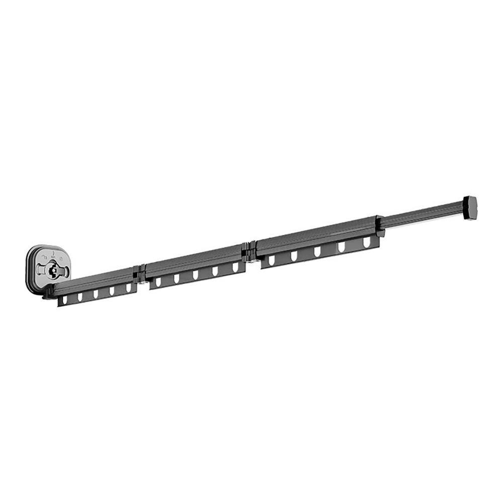 Suction Cup Folding Clothing Rack Retractable Aluminium Clothing Drying Shelf - Picture 16 of 17