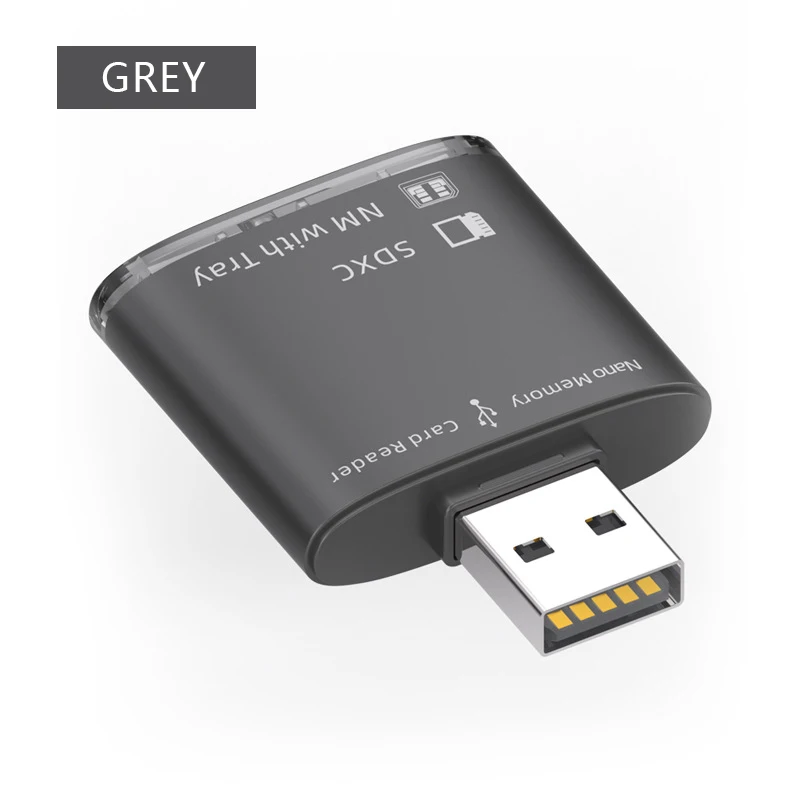 2 in 1 NM SD Card Reader to USB Adapter Memory Card Reader for PC Laptop Camera - Picture 7 of 8