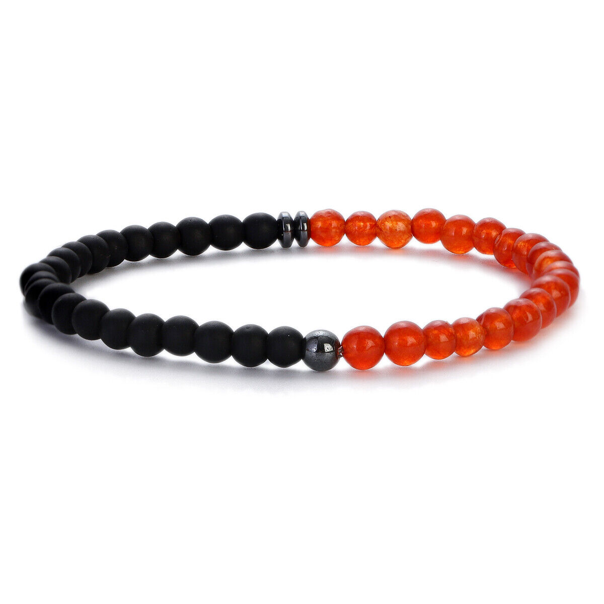 Natural 4mm Stone Stretch Bracelet Gemstone Healing Crystal Elastic Bracelets