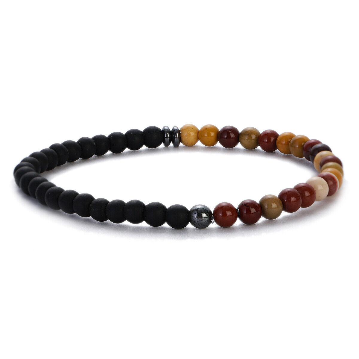 Natural 4mm Stone Stretch Bracelet Gemstone Healing Crystal Elastic Bracelets