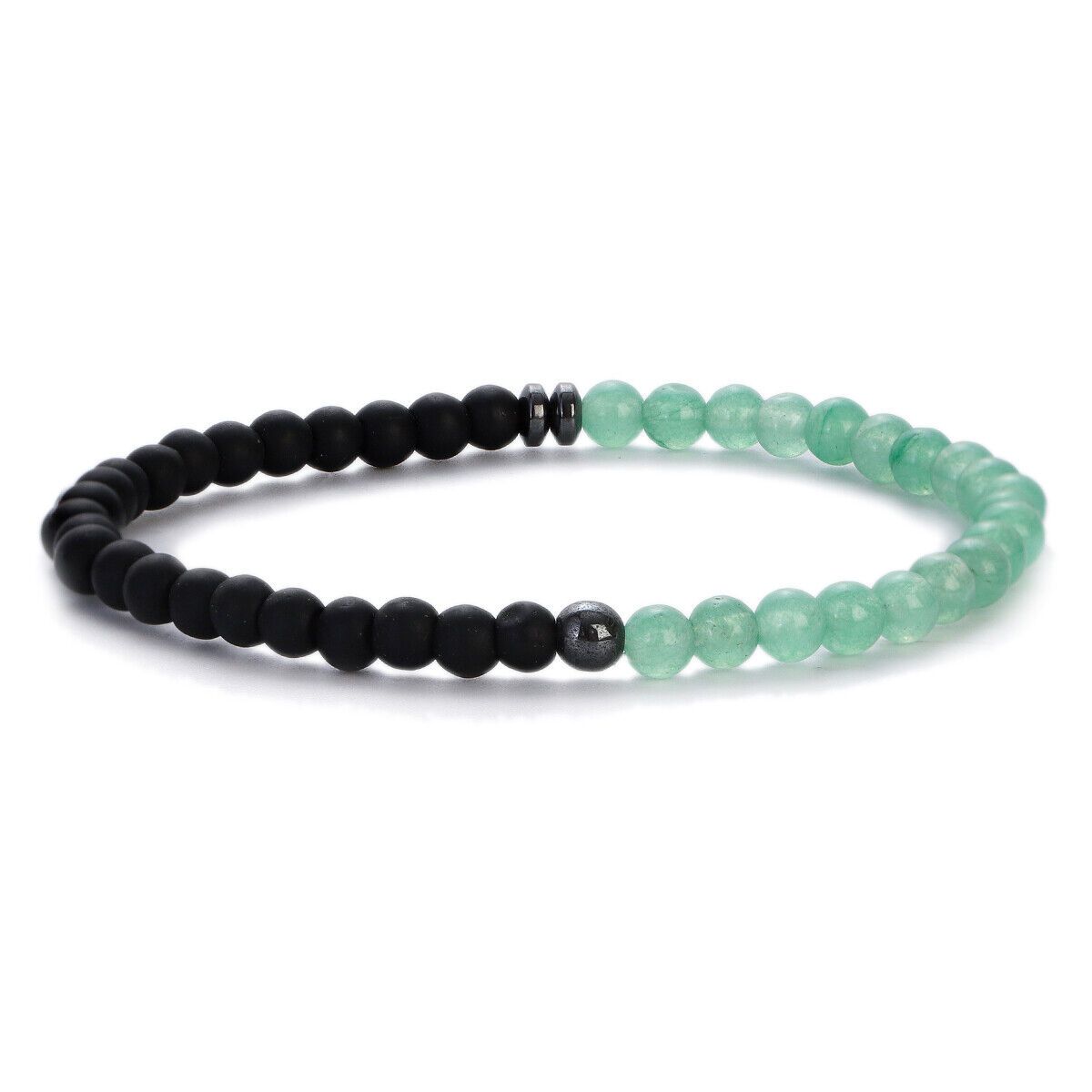 Natural 4mm Stone Stretch Bracelet Gemstone Healing Crystal Elastic Bracelets