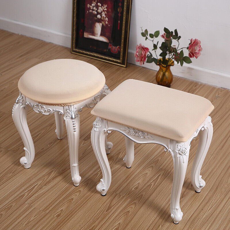 Round Rectangle Bar Stool Cover Round Stool Cushion Cover Elastic Seat Covers - Picture 17 of 21