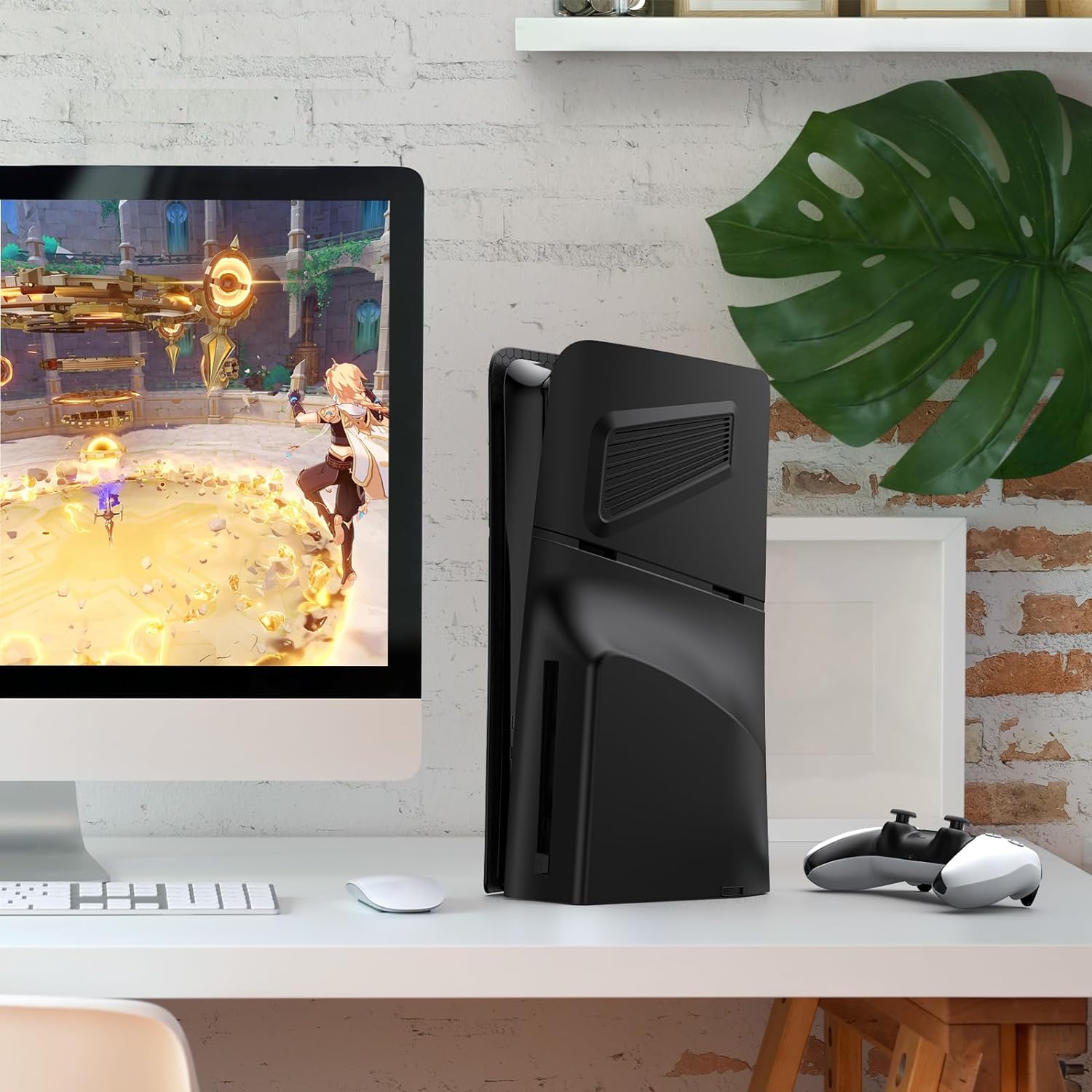 Panel de carcasa para PlayStation 5 Slim Disc Edition, placa frontal con respiraderos de refrigeración - Imagen 7 de 37