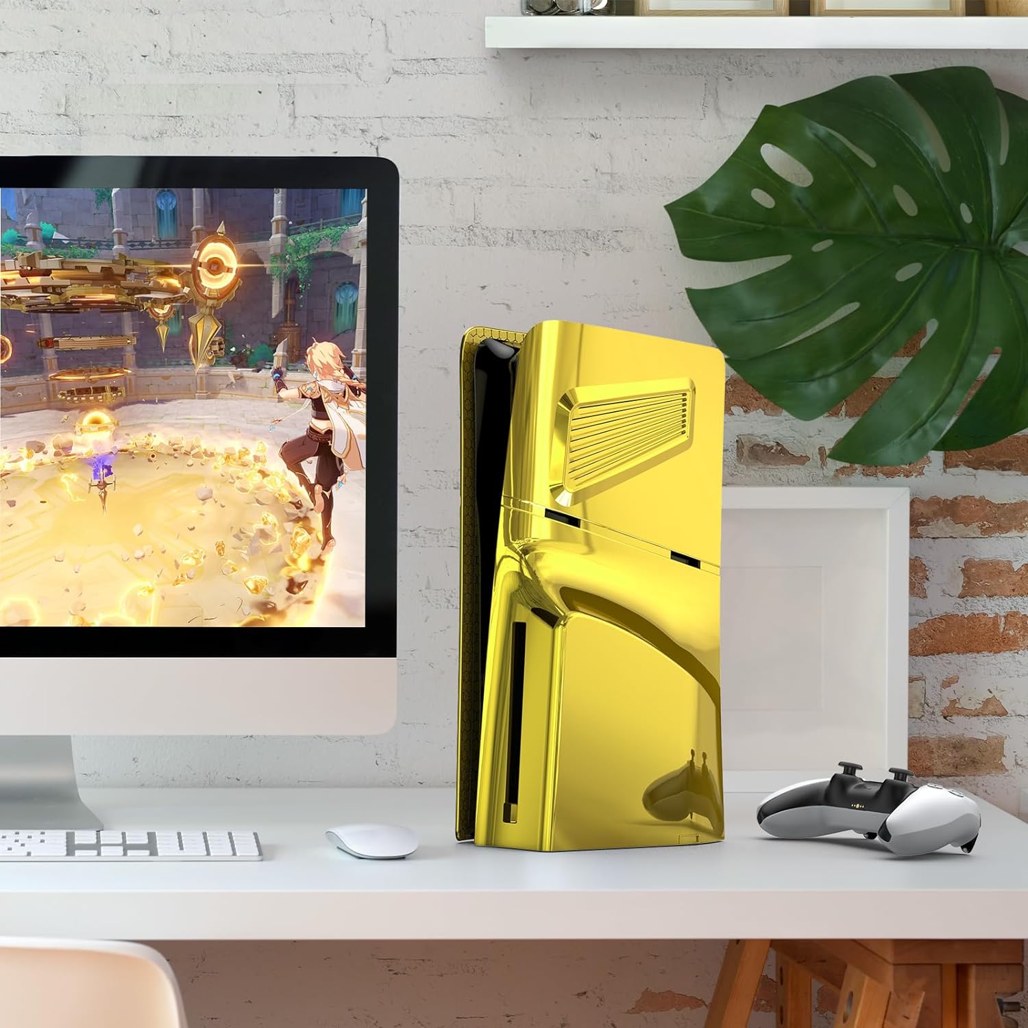 Panel de carcasa para PlayStation 5 Slim Disc Edition, placa frontal con respiraderos de refrigeración - Imagen 13 de 37