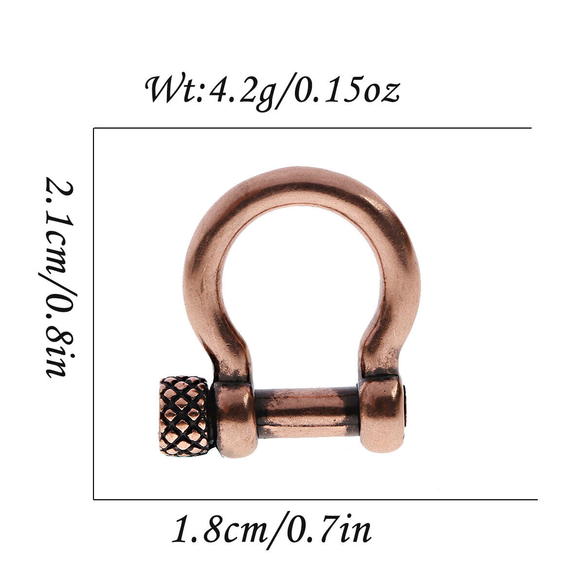 Copper Paracord Bracelet Keychain DIY Outdoor Lanyard Making Bracelet Jewelry - Picture 9 of 10