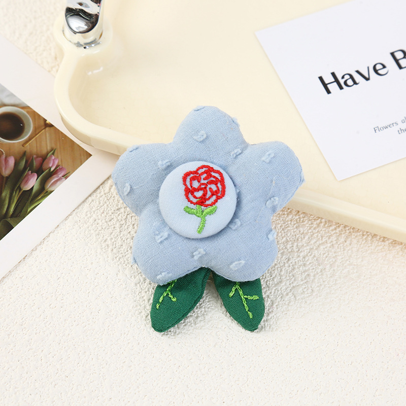 10Pcs Handmade Creative Fabric Flower Diy Bag Keychain Pendant Brooch Accessory