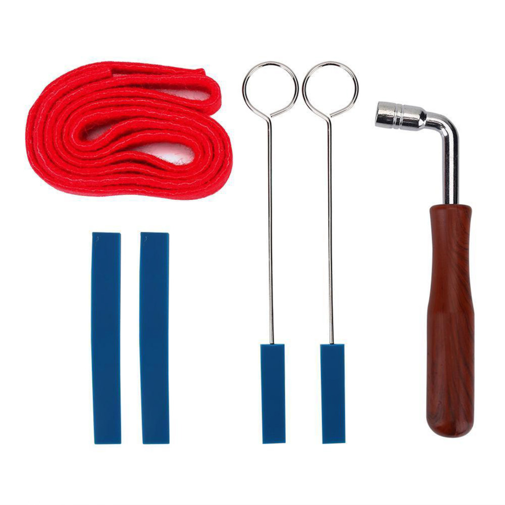 6 Pcs Piano Tuner Tool Kit Professional Piano Tuning Kit Temperament Kit - Picture 14 of 14
