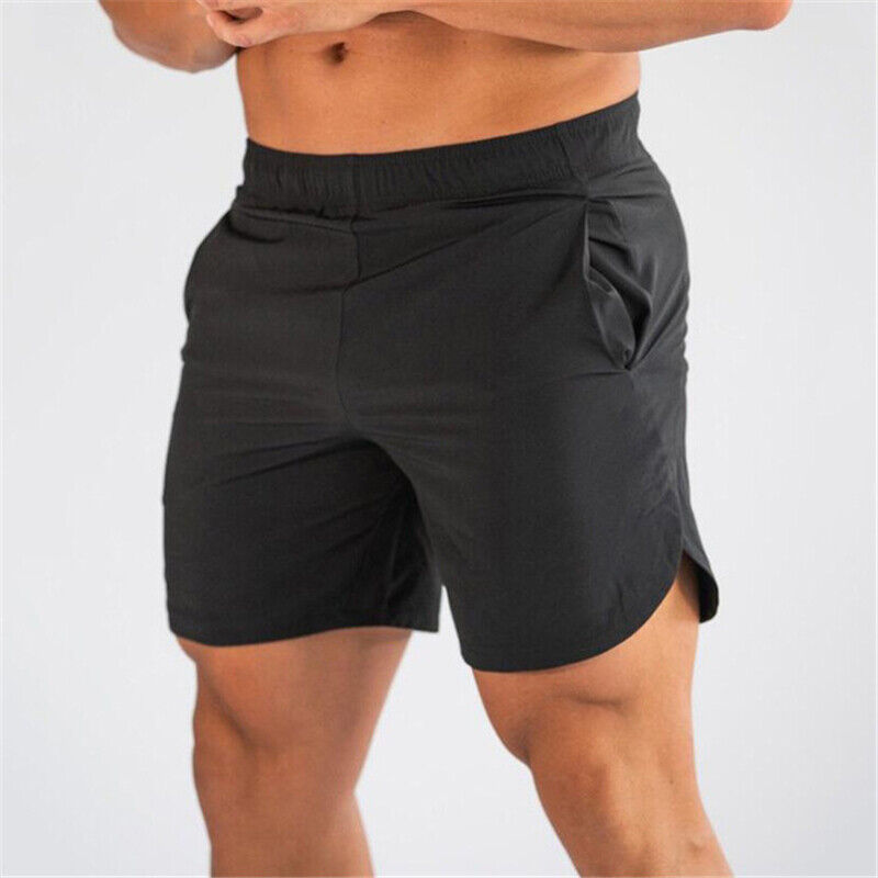 Men Running Shorts Quick Dry Casual Basketball Training Breathable Sweatpants - Picture 12 of 16