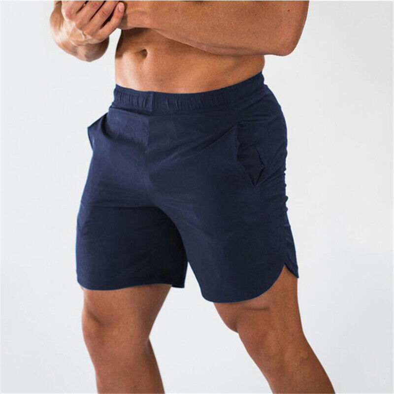 Men Running Shorts Quick Dry Casual Basketball Training Breathable Sweatpants - Picture 16 of 16