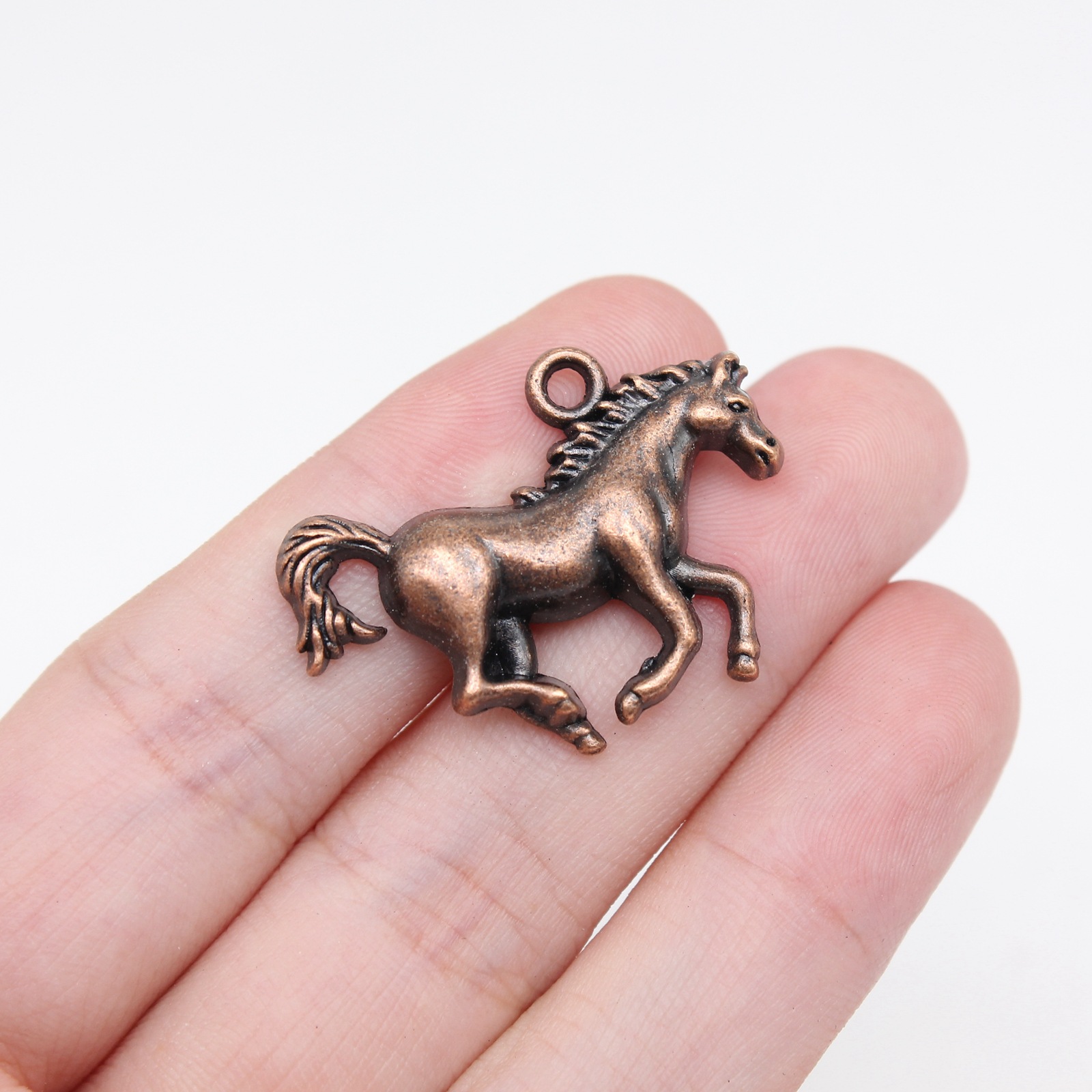 36 piezas dijes de caballo enchapados en bronce multicolor 30X22 mm hágalo usted mismo fabricación de joyas L16101 - Imagen 10 de 13