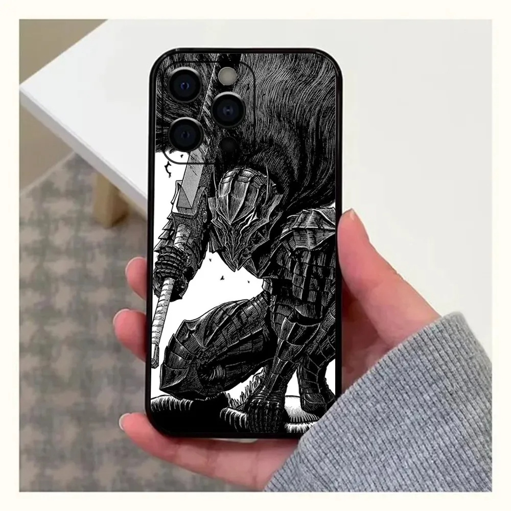 Anime Berserk Guts Case for iPhone 14 13 12 11 Pro Max 13 12 Mini XR X 8 7 Cover - Picture 22 of 29