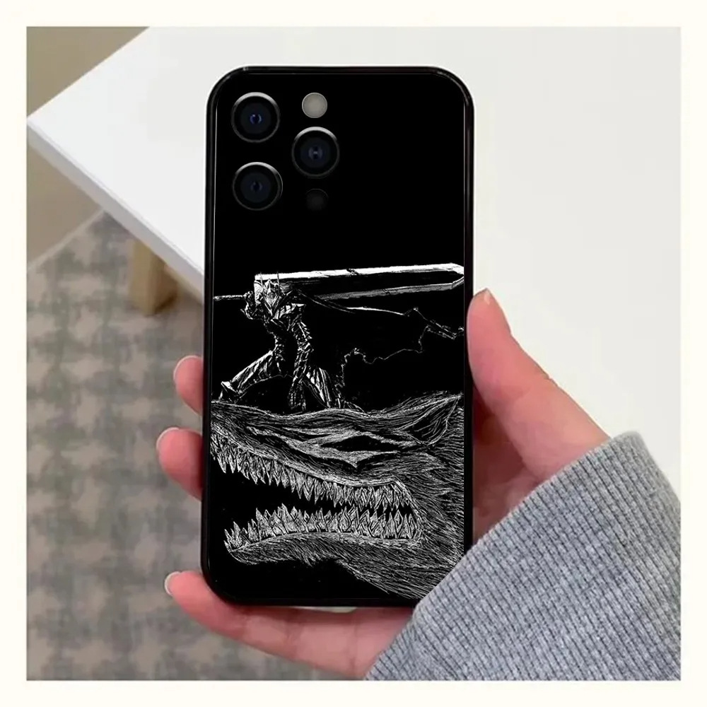 Anime Berserk Guts Case for iPhone 14 13 12 11 Pro Max 13 12 Mini XR X 8 7 Cover - Picture 24 of 29