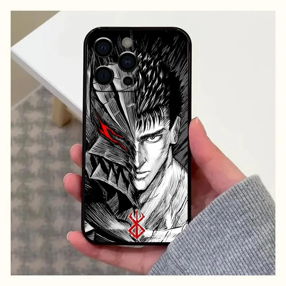 Anime Berserk Guts Case for iPhone 14 13 12 11 Pro Max 13 12 Mini XR X 8 7 Cover - Picture 29 of 29