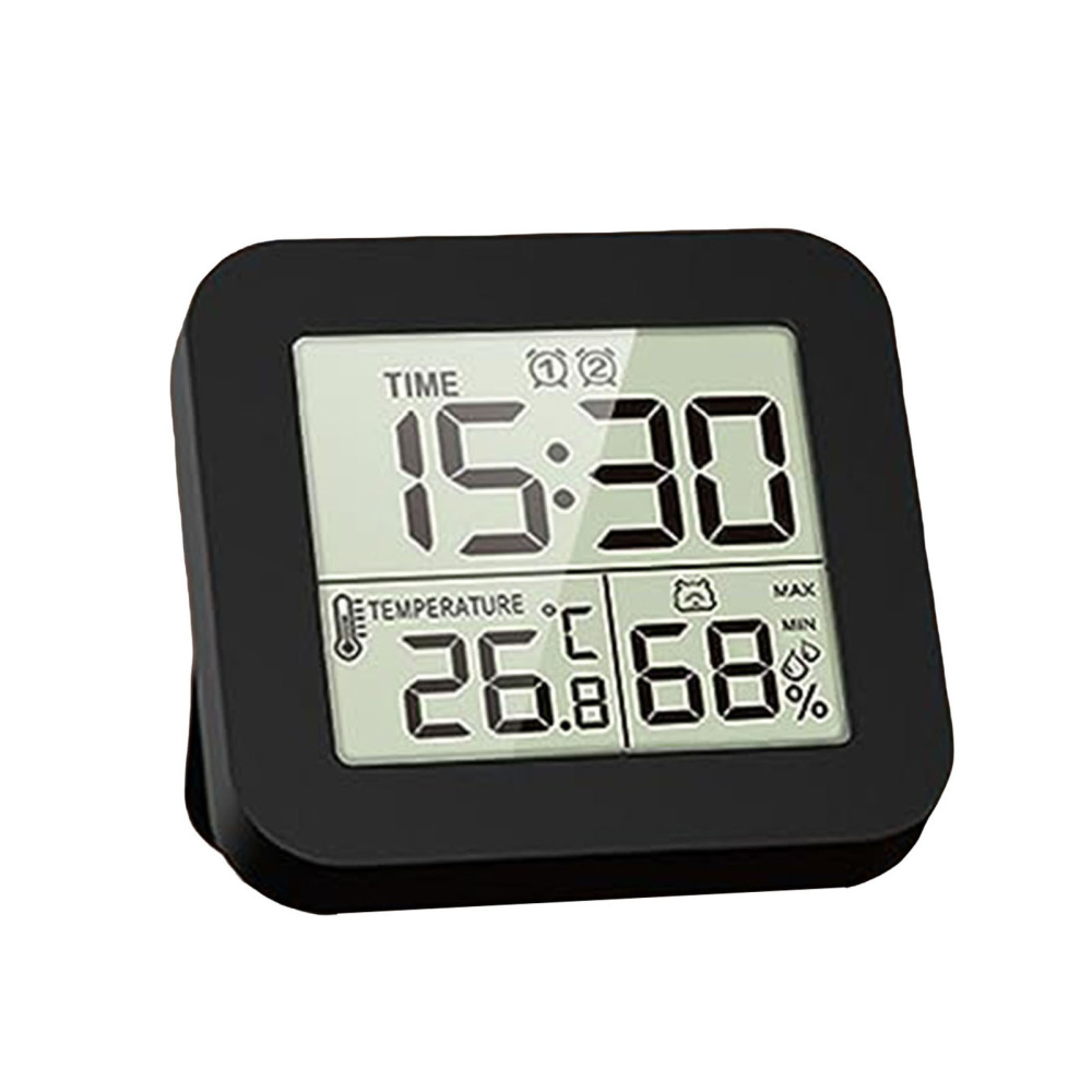 Temperature And Humidity Meter Waterproof Shower Timer Bathroom Clock for Baby