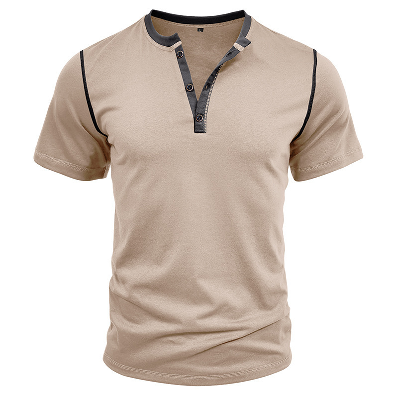 Herren europäisch und amerikanisch kurzärmelig Rundhals Herren hochwertiges T-Shirt - Bild 32 von 32