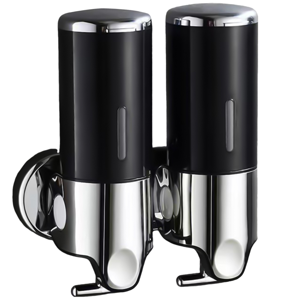 Double Grid Soap Shower Lotion Dispensers Bottle Pressing Shampoo Shower Gel Box - Picture 15 of 18