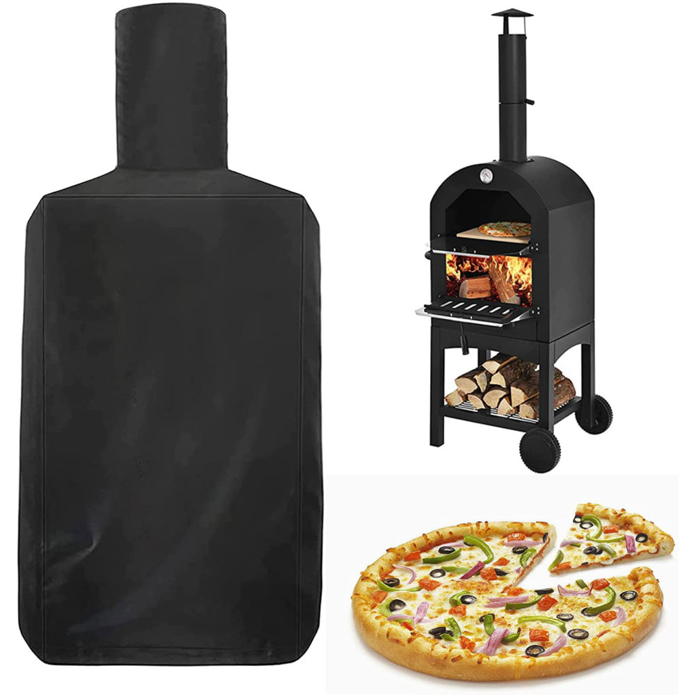 Heavy Duty Outdoor Large Pizza Oven Cover Bread Oven BBQ Rain Dust Protector