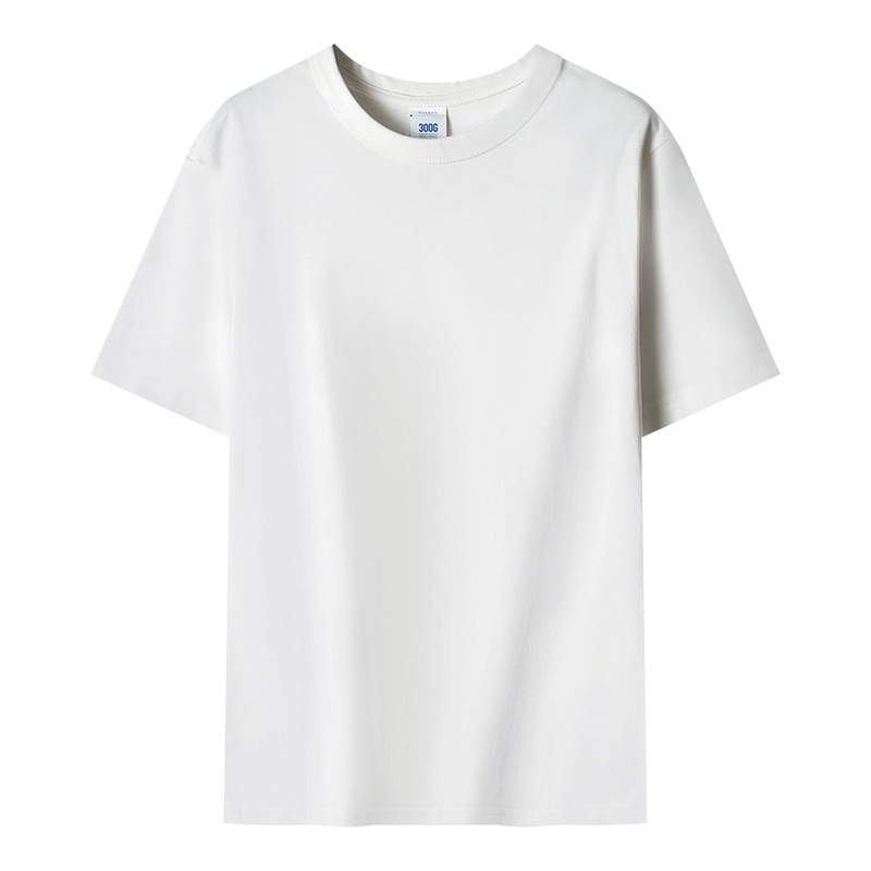 Schwergewicht Herren T-Shirt einfarbig Retro reine Baumwolle Rundhalsausschnitt Base Shirt - Bild 19 von 23