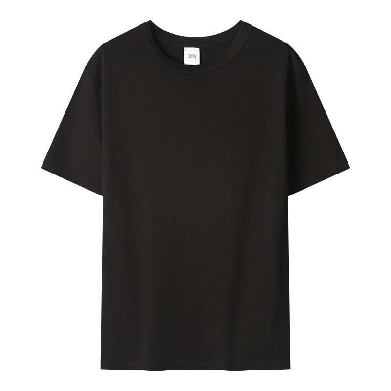 Schwergewicht Herren T-Shirt einfarbig Retro reine Baumwolle Rundhalsausschnitt Base Shirt - Bild 20 von 23
