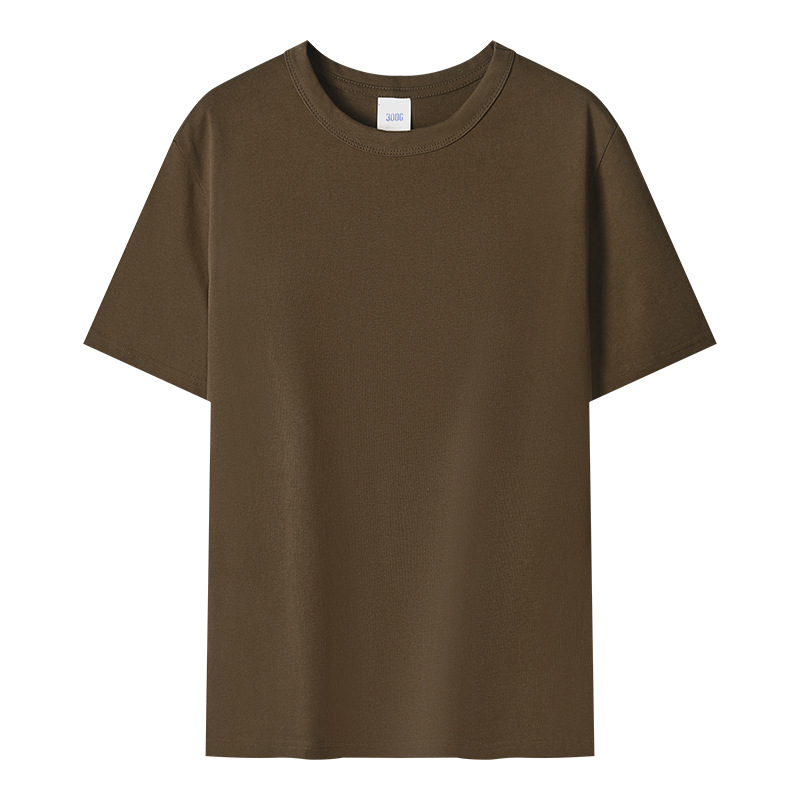 Schwergewicht Herren T-Shirt einfarbig Retro reine Baumwolle Rundhalsausschnitt Base Shirt - Bild 21 von 23