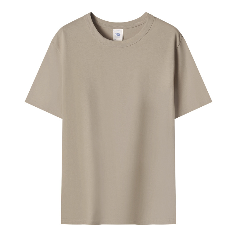 Schwergewicht Herren T-Shirt einfarbig Retro reine Baumwolle Rundhalsausschnitt Base Shirt - Bild 23 von 23