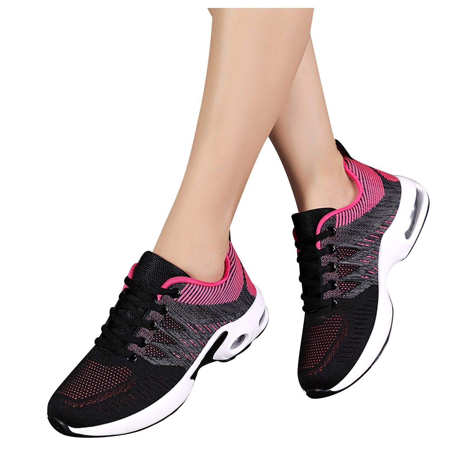 Sneaker da donna scarpe slip on casual stringate da lavoro antiscivolo scarpe da passeggio - Foto 25 di 29