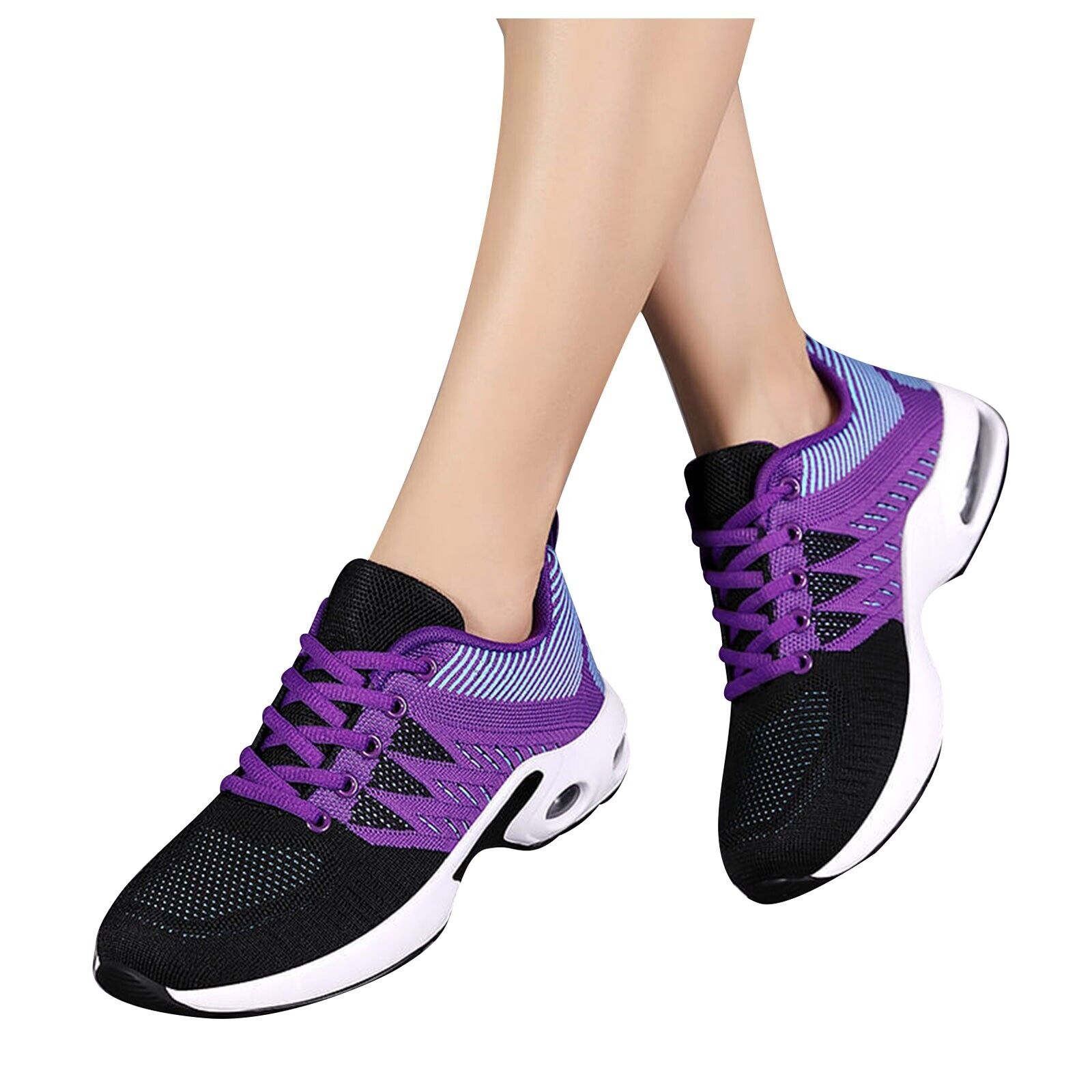 Sneaker da donna scarpe slip on casual stringate da lavoro antiscivolo scarpe da passeggio - Foto 28 di 29