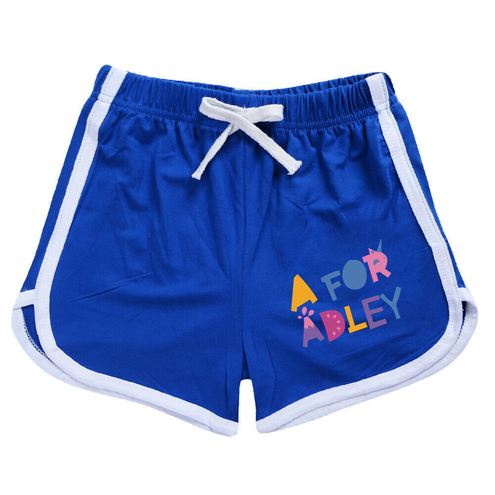 A for Adley Kids Girls Boys T-shirt + Short School T shirts Sports Top 100-170cm - Picture 46 of 48