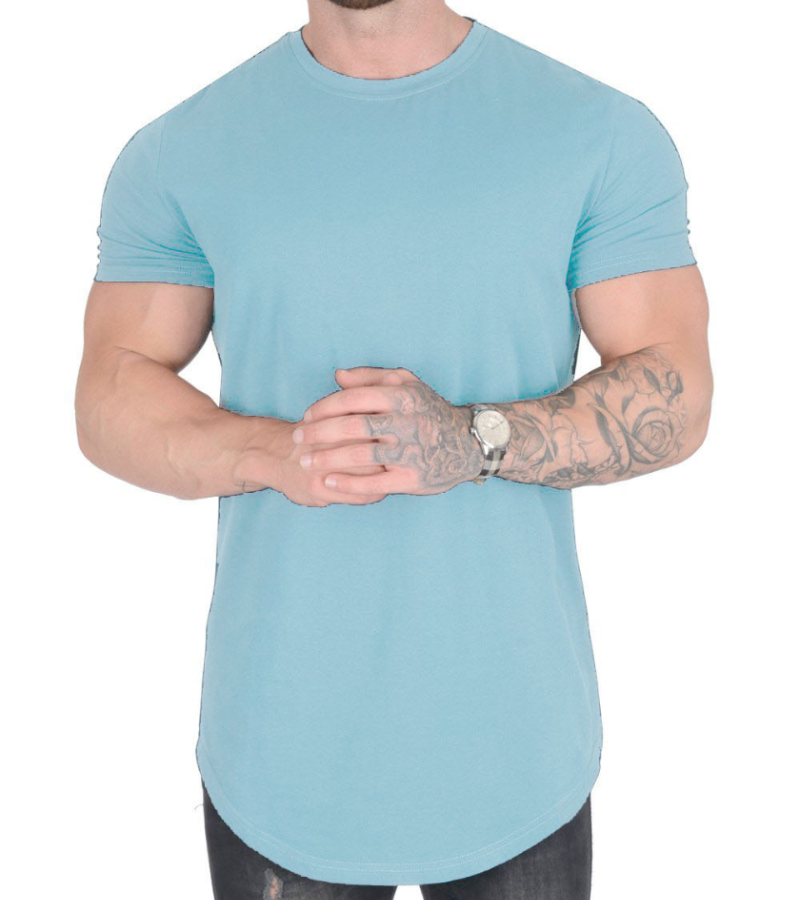 Mens Bodybuilding Gym T-Shirt Workout Shirt Muscle Tee Men Fitness Clothing Tops