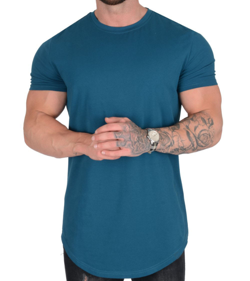 Mens Bodybuilding Gym T-Shirt Workout Shirt Muscle Tee Men Fitness Clothing Tops