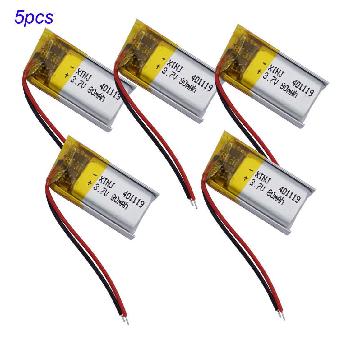 3.7V 80mAh Polymer Lipo Battery 041119 For GPS Sat Nav Headset Bluetooth 401119 - Picture 16 of 17