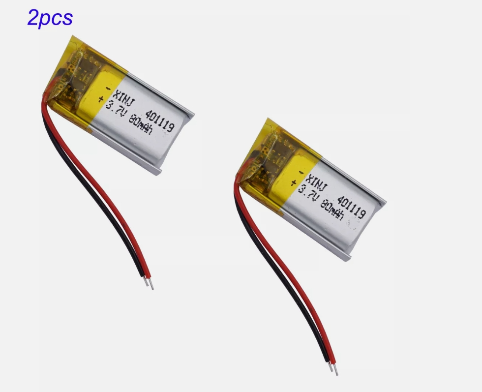 3.7V 80mAh Polymer Lipo Battery 041119 For GPS Sat Nav Headset Bluetooth 401119 - Picture 15 of 17