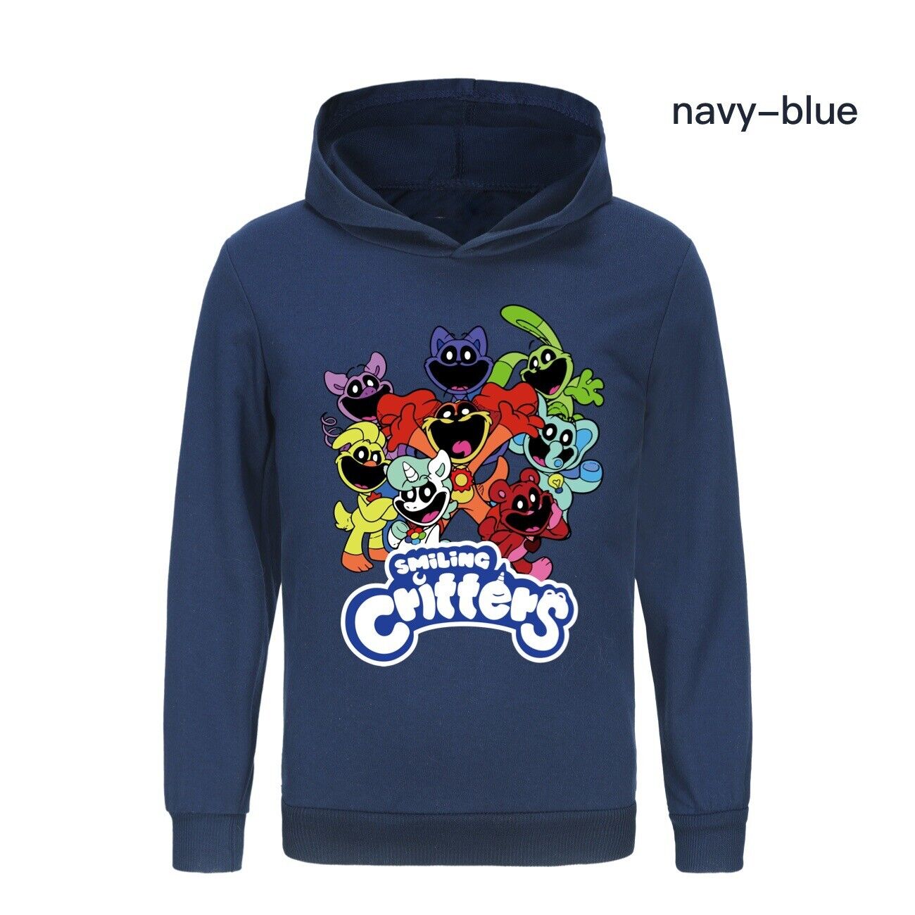 Kids Boys Girls Smiling Critters Hoodie Catnap Sweatshirt Casual Jumper Pullover - Picture 33 of 55