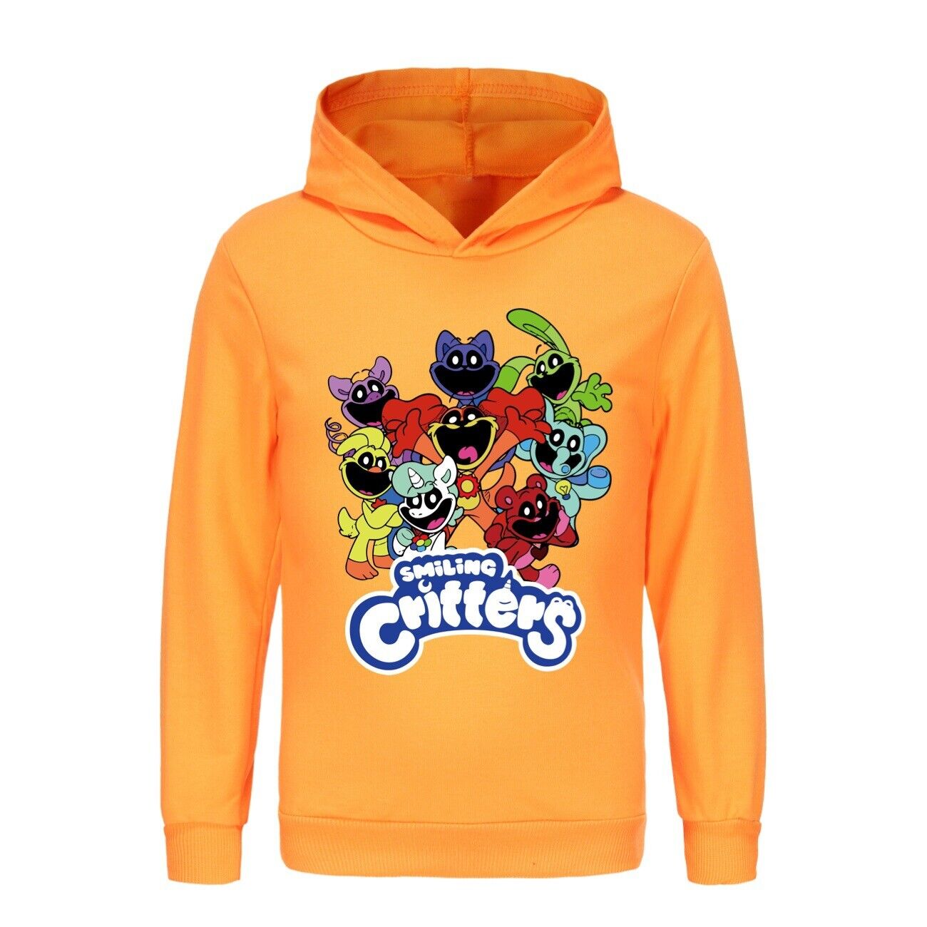 Kids Boys Girls Smiling Critters Hoodie Catnap Sweatshirt Casual Jumper Pullover - Picture 37 of 55