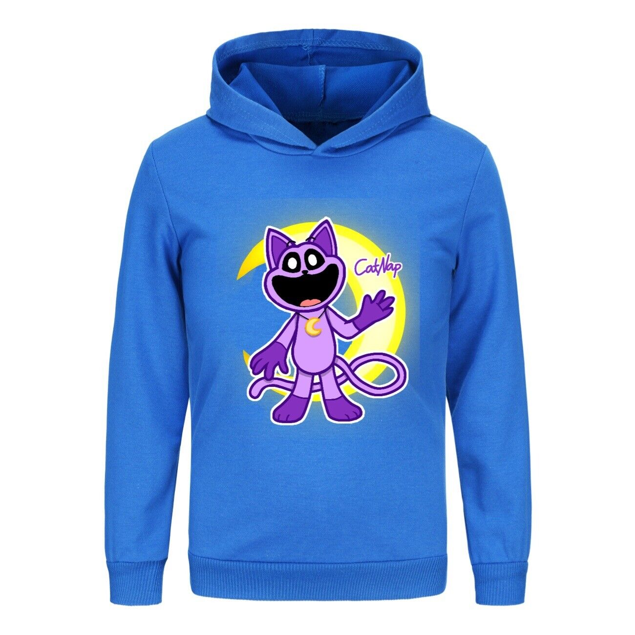 Kids Boys Girls Smiling Critters Hoodie Catnap Sweatshirt Casual Jumper Pullover - Picture 50 of 55