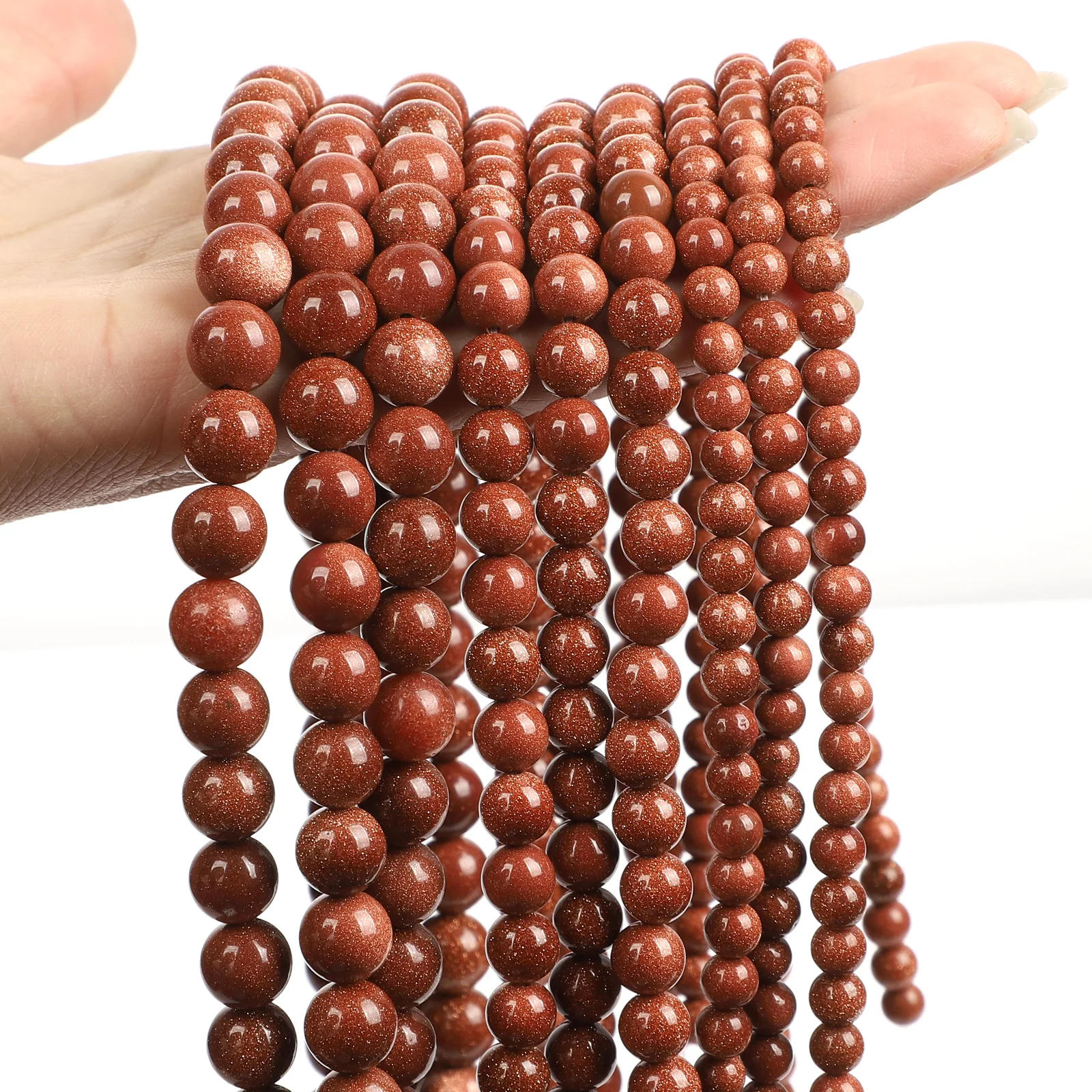 Natural Red Stone Beads Tiger Eye Pink Agate Quartz Jade Loose Spacer Beads - Picture 17 of 42