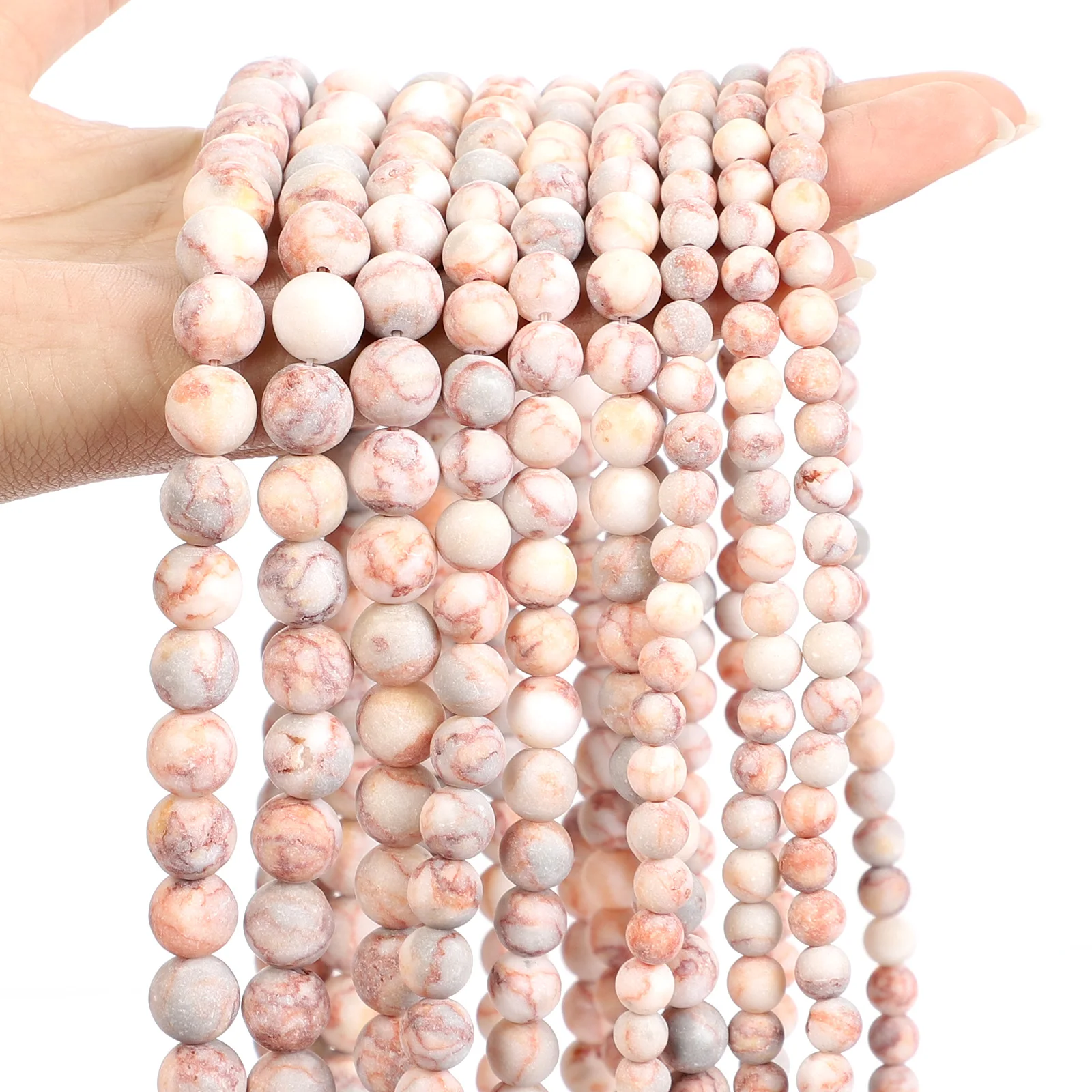 Natural Red Stone Beads Tiger Eye Pink Agate Quartz Jade Loose Spacer Beads - Picture 21 of 42