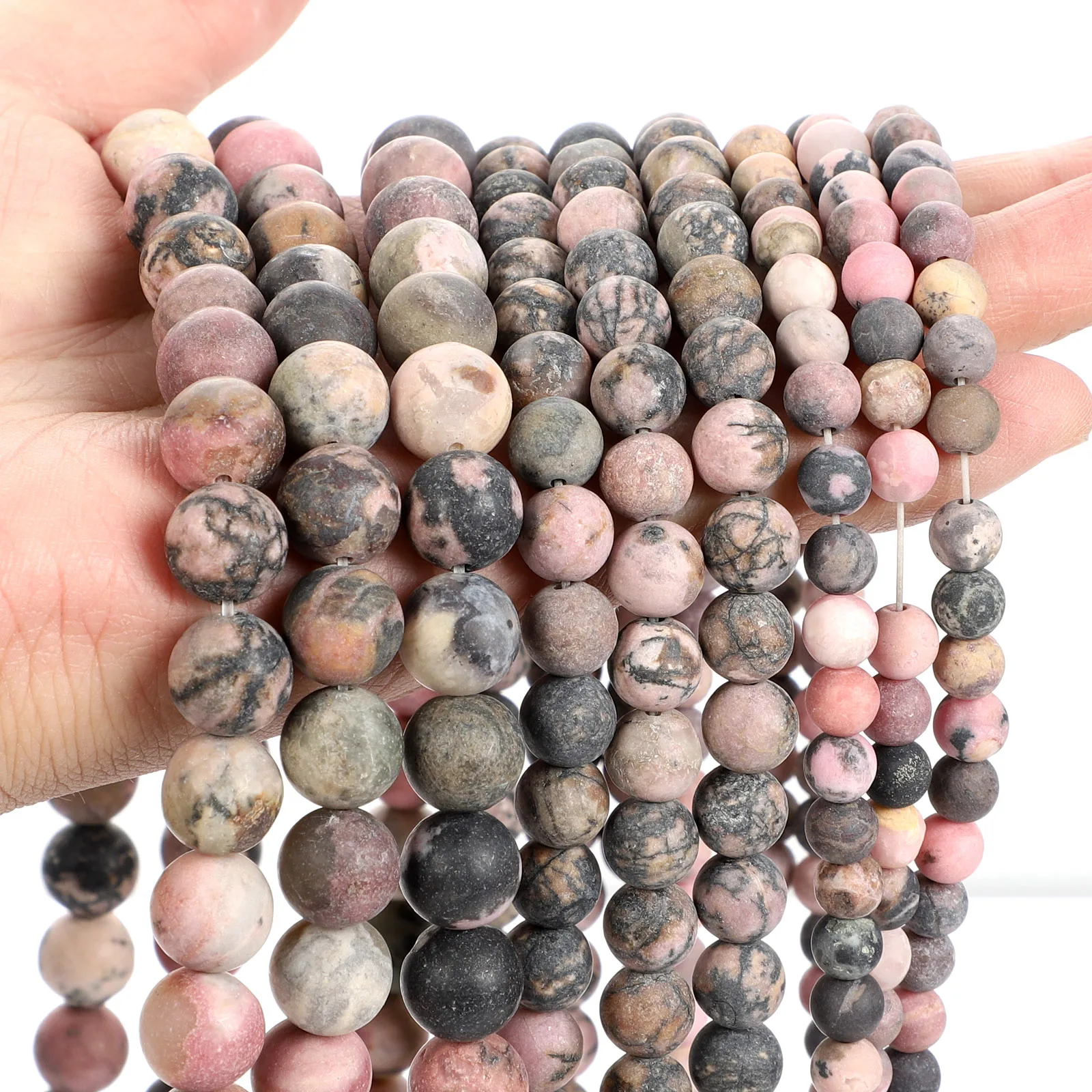 Natural Red Stone Beads Tiger Eye Pink Agate Quartz Jade Loose Spacer Beads - Picture 16 of 42