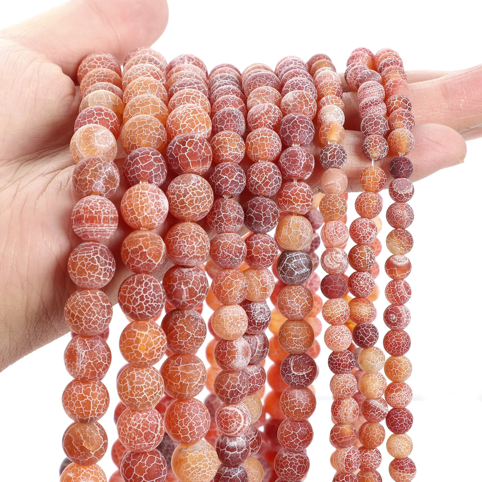 Natural Red Stone Beads Tiger Eye Pink Agate Quartz Jade Loose Spacer Beads - Picture 35 of 42