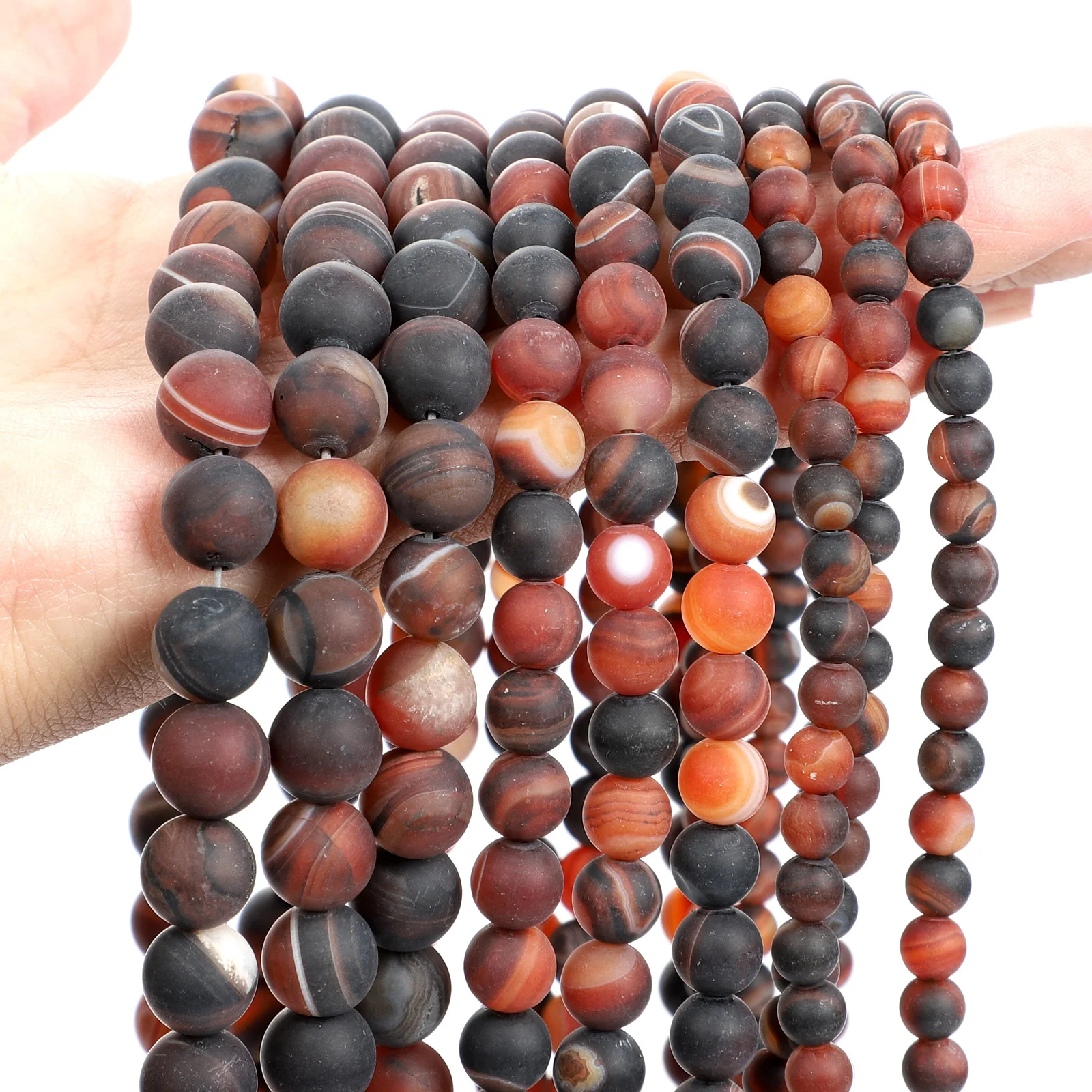 Natural Red Stone Beads Tiger Eye Pink Agate Quartz Jade Loose Spacer Beads - Picture 37 of 42