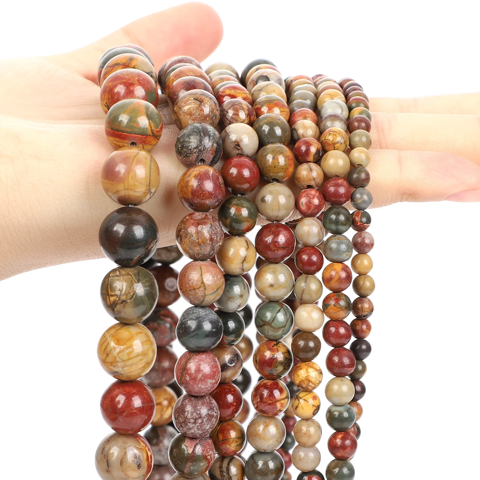 Natural Red Stone Beads Tiger Eye Pink Agate Quartz Jade Loose Spacer Beads - Picture 41 of 42