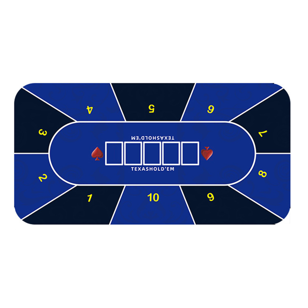Poker Table Layout Tabletop Rubber Mat Roll-up Craps Gaming Table Top Pad - Picture 17 of 17