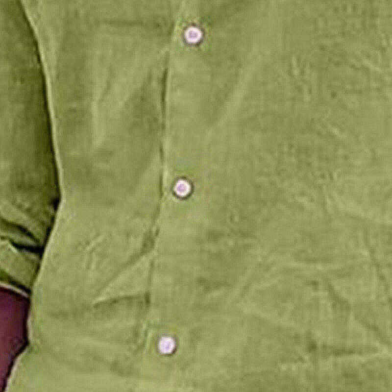 Men Casual Linen Shirt Long Sleeve Tops Plain Button Down Mens T Beach Solid - Picture 21 of 32
