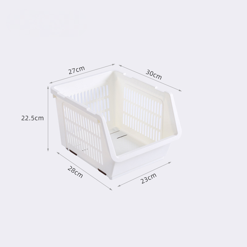 Hot KITCHEN STORAGE STACKING STACKABLE BASKET FRUIT VEGETABLE RACK - Picture 12 of 16
